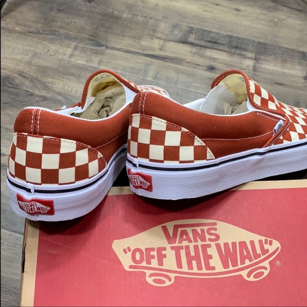 ••VANS CLASSIC SLIP-ON Checkerboard PicntTrWhite WMN - Picture 8 of 16